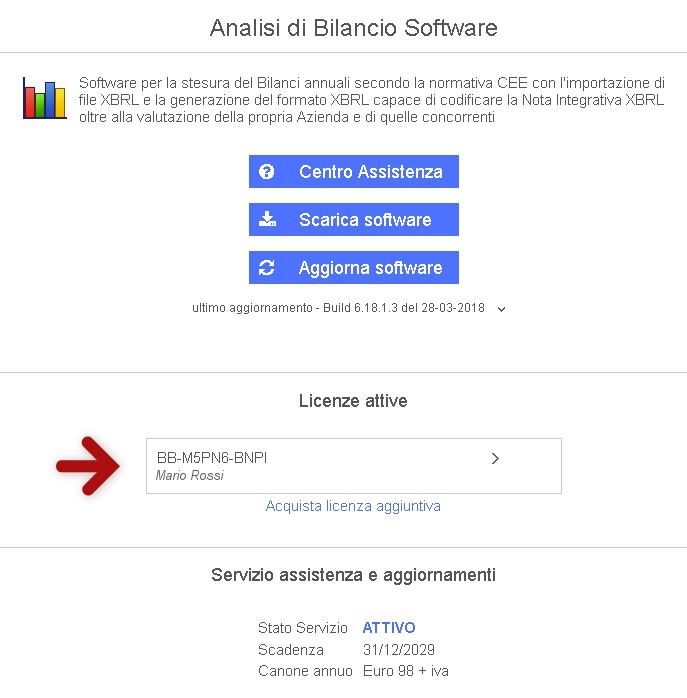 Come installare software Analisi di Bilancio licenza