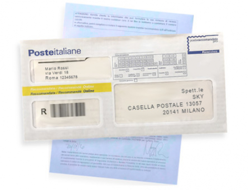 Disdetta SKY Raccomandata online