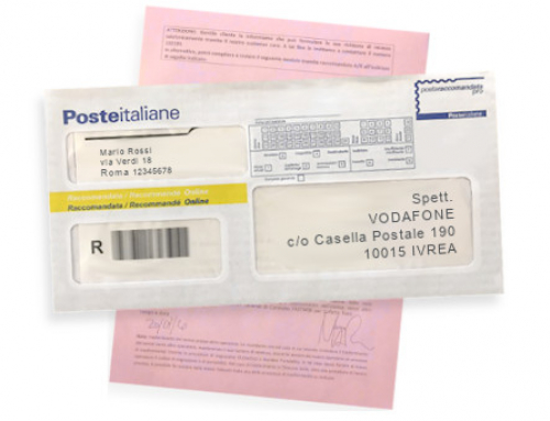 Disdetta Vodafone Raccomandata online
