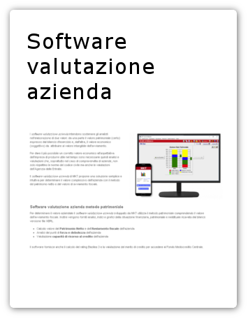 software valutazione azienda